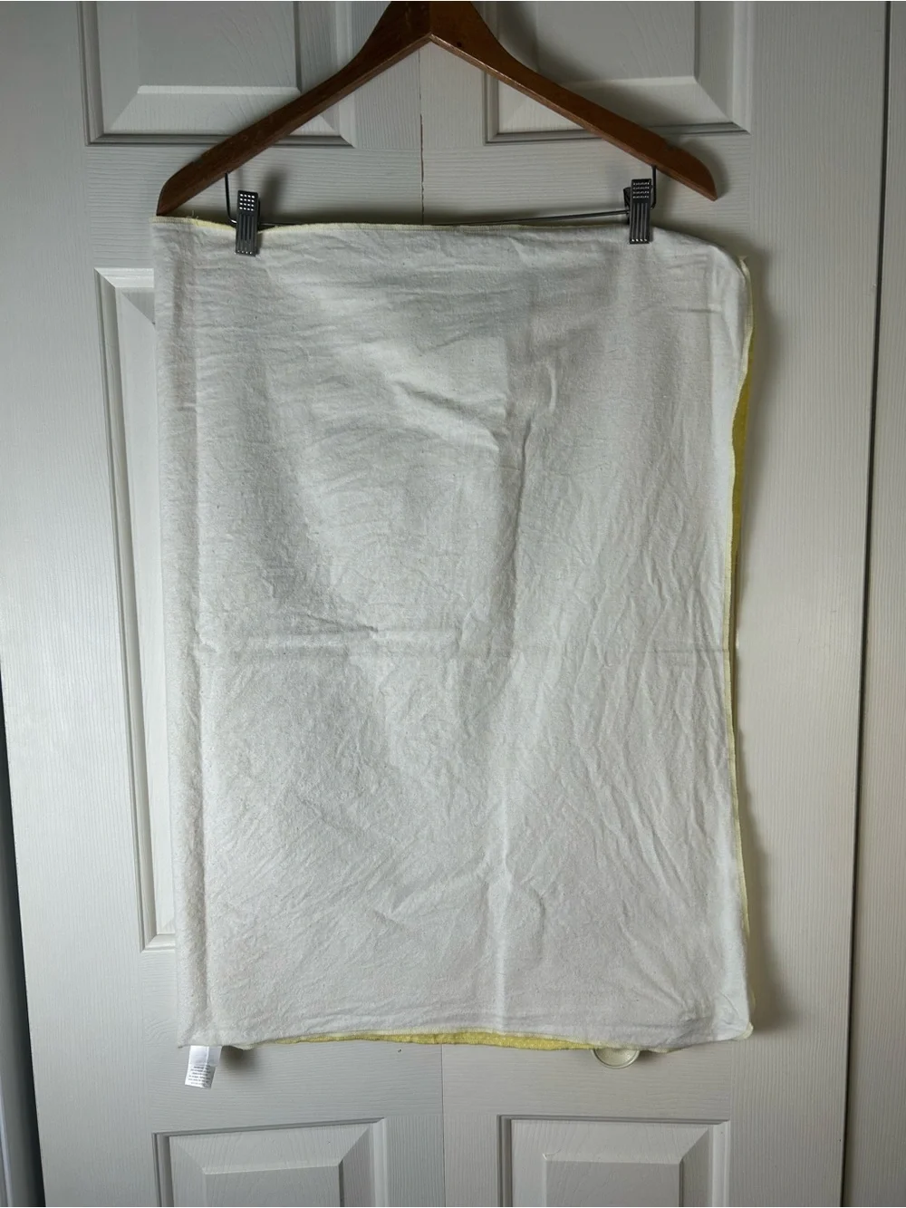 Bright Future Yellow White Polka Dots Baby Receiving Blanket Flannel Cotton